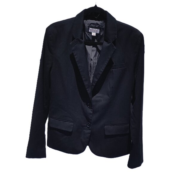 Merona Black Blazer Women's Size 10 (Medium/Large) Good Condition - Picture 1 of 8